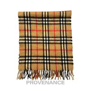 🔴 Vintage Burberrys Scarf Nova Check 100% PURE CASHMERE